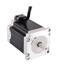 Total Game Changer Nema 23 Stepper Motor With Dual Shaft And Precision Windings To Handle Heavy Cutting Tasks Without The Stress Or Thermal Drift Ideal For Cnc Fabrication And 3d Printing Projects Running Breezy, side view, showing dual shaft and precision winding.