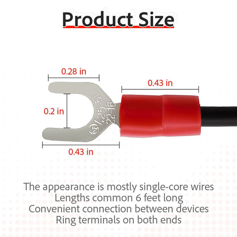 Close-up of durable spade lug on six foot ground wire for magnetic cartridge turntables designed to eliminate hum and static electricity.