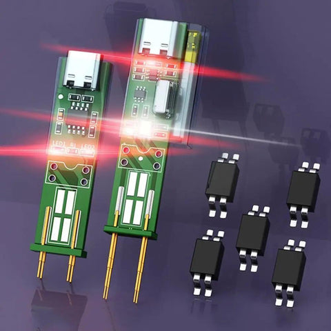 Digital Optocoupler Tester With Type-C USB Interface, LED Indicator, Battery Power, and PCB Online Test Module with optocouplers