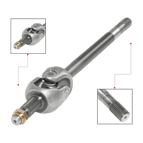 Front Driver CV Axle Assembly For 2013 2018 Jeep Wrangler 3.6L Dana 44 Diff, 20.7 Inch Length, 30 Spline, Steel Construction, Beefy Front Axle Shaft Replacement