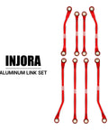 Aluminum High Clearance Links For TRX4M High Trail K10 F150 RC Crawler, CNC anodized red aluminum link set