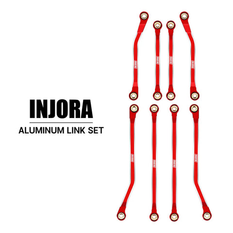 Aluminum High Clearance Links For TRX4M High Trail K10 F150 RC Crawler, CNC anodized red aluminum link set