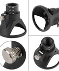 Pro Rotary Drill Locator Positioner For Electric Grinder And Multi Tool Cutting Kit, heavy-duty black steel depth guide.