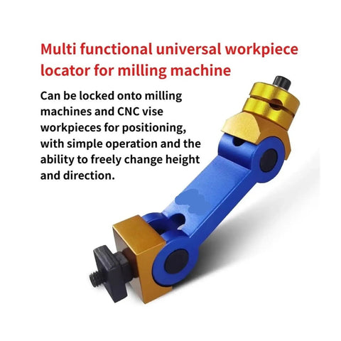 Heavy Duty CNC Mill Machine Positioner And Workpiece Stop Bracket For Universal Lathe Alignment Multi Function Locator Tool with adjustable height.
