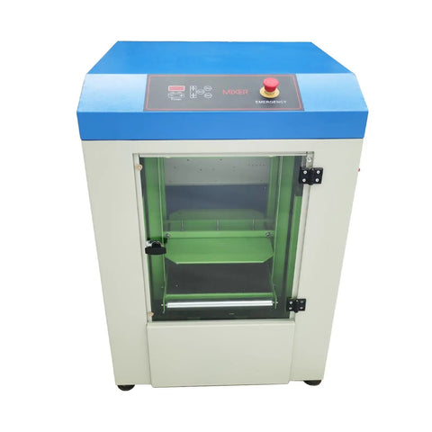 Heavy Duty Automatic Paint Shaker Mixer With No Sweat Auto Clamp And Hassle Free Timer For Quick Glue Paste Blending up to 66 pounds, top view.