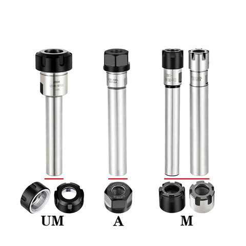Heavy Duty ER Collet Chuck Extension Rod For Precision Milling And Drilling With Ultra Low Runout Control For C6 To C32 Sizes image showcasing various sizes and designs.
