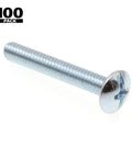 Sweet Truss Head Machine Screws Featuring Phillips And Slotted Combination Drive Thread Size 8 32 By 1 18 Inches individual screw with a zinc finish