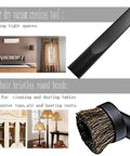 Must Have Versatile Vacuum Attachments Kit For 32mm And 35mm Vacuums With One Quarter Inch And One And Three Eighths Inch Fittings Includes Brushes, Crevice Tools, And Nozzles For Home, Car, And Shop Cleanup featuring black crevice tool and round horsehair brush