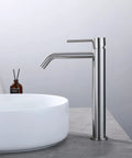Brushed Nickel Vessel Sink Faucet With SpotShield Finish No Lead SUS304 Stainless Steel 1 Hole Bathroom Faucet For Vessel Sinks Built To Last
