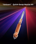 K2 Series Extruder And Nozzle Upgrade Kit For K2 Pro And K2 Plus 3D Printers With 0.4mm Quick Swap Nozzle displayed on colorful background