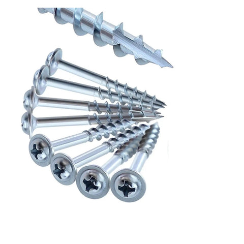 Pocket Hole Screws Self Tapping Galvanized Coated Drive Screws For Pocket Hole Jig System 63mm 100 Pack Durable Carbon Steel