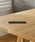 Bottom Mount Plastic Drawer Slides 180mm 12 Piece Replacement Kit for cabinets on wooden table, black finish
