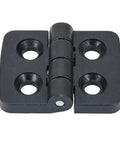 Mini Plastic Black Door Hinges Pack 10 Or 20 Bearing Butt Cabinet Hinge for furniture close-up of single hinge