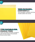 Waterproof Bubble Mailers 25 Pack 28x37cm Plus 6cm Thickened Padded Envelopes Shockproof Shipping Bags with text