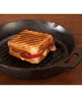 Heavy Duty Cast Iron Grill Pan 10.25 Inch With Deep Ridges For Serious Sear On Steaks, Chicken, Burgers And Shrimp, Stove Top Or Campfire Ready