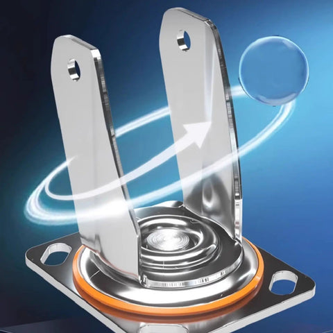 Heavy Duty Universal Caster Wheels with Secure Locking Brakes and Scratch Free Tires, showing smooth rolling swivel design.