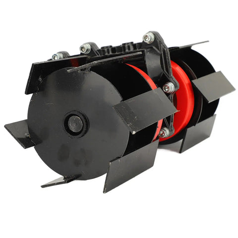 Disc Harrow For Tiller And Lawn Mower 4 Inch 9 Teeth Universal Plow Harrow Heavy Duty Aluminum Iron Round Plow Scarifier Tool