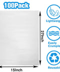 Move Day Must Have Packing Paper For Moving And Shipping Newsprint Sheets 27x15 Inches, 100 Pack, features lightweight and reusable properties