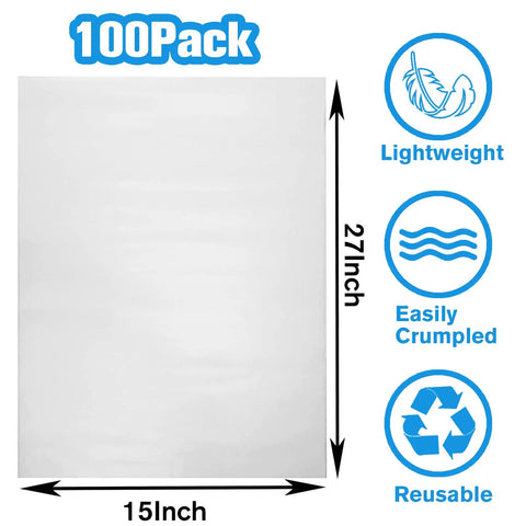 Move Day Must Have Packing Paper For Moving And Shipping Newsprint Sheets 27x15 Inches, 100 Pack, features lightweight and reusable properties
