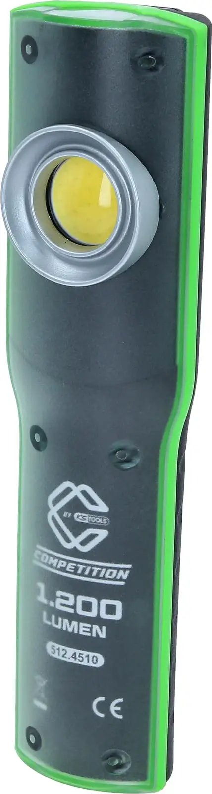Heavy Duty Led Work Light With Plug And Play Charging Station Dimmable Pro Grade Rechargeable Battery Usb C Quick Charge For Rough Jobs Built Tough Design showing a close-up of the lens and rugged casing.