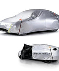 Tesla Model Y Car Cover All Weather Outdoor Protection With Waterproof UV Sun And Heat Shield on covered Model Y