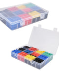 Ultimate 800 Piece Colorful Heat Shrink Tubing Kit For Electrical Maintenance And Wire Insulation With Fast Shrink Action Plus High Tensile Strength To Keep Your Wiring Safe And Secure Like A Boss Without Any Failures Or Loose Connections In Your. 800-piece PE tubing kit in organizer box