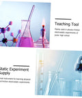 Two Pack Glass Electrostatic Experiment Sticks With Silk Cloth For Static Electricity Learning science equipment with beakers