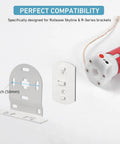 Motor Mount Adapter Plate For Electric Blinds 1 Pack Easy Install Snug Fit For Rollease Skyline And R Series Brackets White