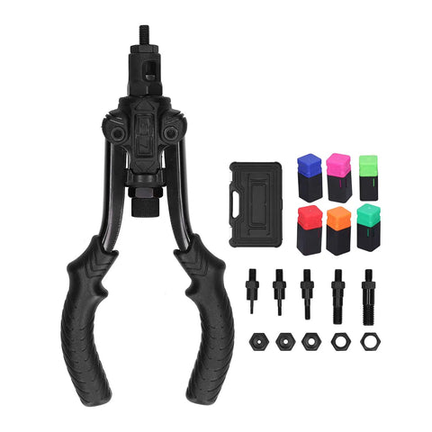Get The Ultimate Hand Rivet Nut Tool For Serious Metal Repair And Auto Jobs! manual alloy steel gun with M10 mandrels and nuts