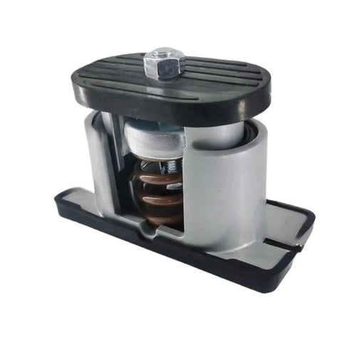 Heavy Duty Spring Loaded Vibration Dampers For Hvac Systems close-up view of spring and mount, elastic polymer design.