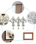 Self Drilling Anchor Screws For Drywall And Plasterboard Walls Hollow Wall Dowel Kit with images showing installation uses