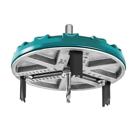 Heavy Duty Hole Saw Kit With 12 Blades For Woodworking Pros Featuring Punching Range From Five To Half Inch That Drills Clean Holes In Plywood Plastic Gypsum Acrylic Sheets And Thin Metal Without A Messy Chip Explosion Every Time You Cut, 45mm blade