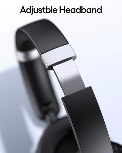 Hybrid Active Noise Cancelling Wireless Over Ear Headphones With 100 Hour Battery Life Fast Charging Bluetooth adjustable headband