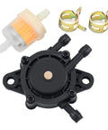 Replacement Fuel Pump Kit For Lawn Mowers And Garden Tractors Fits Briggs And Stratton 597338 808492 Kohler 17Hp To 27Hp Engines Kawasaki Cub Cadet Craftsman Gas Vacuum Pump Includes Vacuum Filter And Mounting Hoops
