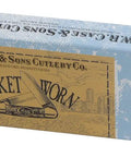 WR XX Pocket Knife Pocket Worn Old Red Bone Trapper box with branding and design details