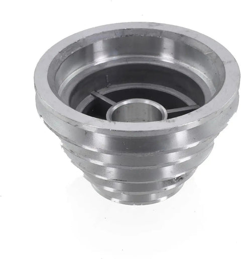 Heavy Duty Aluminum Pagoda Pulley For Benchtop Drill Press V Belt Drive 14Mm To 22mm With 5 Step Adjustable Speed Control Upgrade Your Shop Gear, top view.