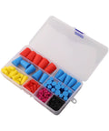 Solid Silicone Rubber Tapered Plugs Assortment Kit 125 Piece Heavy Duty Stopper Set For Painting Oiling And Hydraulic Impregnation Tasks That Hold Up To Heat And Wear Without Flaking Or Shrinking Out There, assorted in case