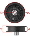 Heavy Duty Replacement Drive Idler Pulley 3.46in diameter for John Deere X380 X390 X584 models AUC11239 AUC20590