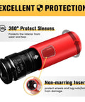 21mm One Half Inch Drive Wheel Protector Impact Socket Set Non Marring Lug Nut Thin Wall Deep Sockets Chrome Molybdenum Steel 6 Point Color Coded Protection For Wheels Hubs And Tire Changes image showing socket design and protection features.