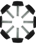 Adjustable Leveling Feet For Furniture With M6 Thread 20mm Length And 25mm Base Diameter Floor Protectors For Tables Desks Eight Pack