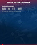 Vehicle compatibility information for Nissan models with rear wheel bearing hub assembly 512373.