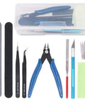 Gundam Model Tools Kit Nine Piece Starter Set For Building Repairing And Fixing Models And Toys Pliers File Craft Knife Hobby
