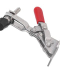 Heavy Duty 70 Kg Toggle Clamp With Stainless Steel Build For Woodworking Welding And Mold Fixturing Adjustable Opening Keeps Your Pieces Locked Down For Precision Tasks And Easy Setup, stainless steel toggle clamp with red handle