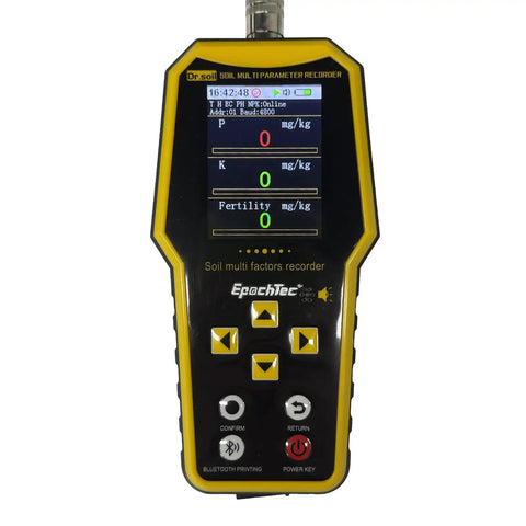 Outdoor Garden Environmental Monitoring Instrument With PH Meter For Soil And Water Testing All Weather Durable Easy To Read Yard Friendly Display Yellow Color Ideal For Backyard Gardens Lawns And Patio Plants