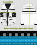 Reflective safety vests size chart for High Visibility Reflective Safety Vest With Heavy Duty Construction And Plenty Of Pocket Space For Tools On Any Job Site Hella Bright Orange Unisex Work Vest In Three X Large Size.