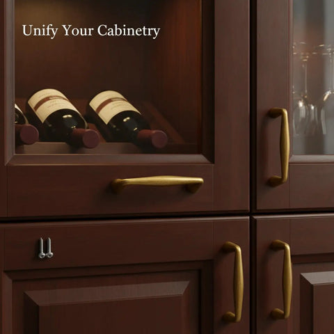 Yellow Zinc Alloy Cabinet Pulls For Kitchen Cabinets Wardrobes And Drawers Retro Hardware Handles With Screws visible on wooden cabinets