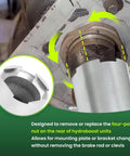 Heavy Duty Hydroboost Socket Kit For Knocking Out Big Four Point Nuts used on hydroboost units, showing four-point nut removal process.