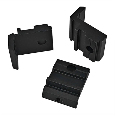 Heavy Duty Aluminum Alloy Mounting Bracket Set 15 Pieces 2020 Series European Standard Extrusion Shelf Supports H Clip Brackets Anodized Finish