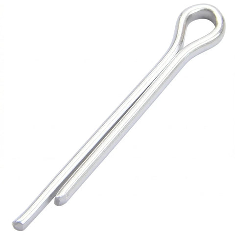 Pro Grade Heavy Duty Cotter Pin Kit With 110 Pieces In Eight Sizes From M2 To M6 And From Five Sixty Fourths Of An Inch To One Quarter Inch For Hitch Pin Locks Trucks Tow Rigs Engine Repairs Clips And Pins single cotter pin close-up
