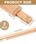 8 Pack Beech Wood Drawer Slides 16 Inch Center Mount Guide Tracks With Metal Glide Bottom Mount Drawer Slide Replacement Parts